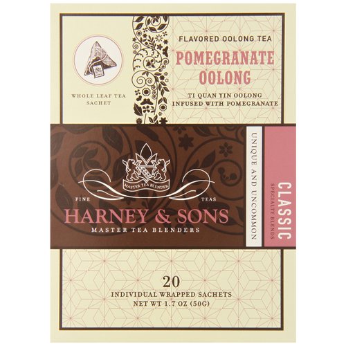 Harney and Sons Pomegranate Oolong Tea, 20 Count