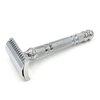 Parker Safety Razor, Deluxe OPEN COMB Double Edge Safety Raozr, Electroplated Brass Handle, 5 Blade Refills Included (24C - Deluxe Chrome)