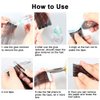 Waterproof Nano- Hair Extension Double-Sided Adhesive, Blue Plastic Imported, Real Hair Extension Double-Sided tape Easy to Install and Disassemble, Convenient for Daily Use