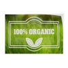 Decal Stickers Multiple Sizes 100% Organic Restaurant Cafe Bar Industrial Vinyl Safety Sign Label Restaurant & Food 7x5Inches