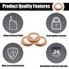20PCS M12 Copper Oil Drain Plug Gaskets Crush Washer Automotive Parts Replacement for Ford Infiniti Nissan 11026-JA00A
