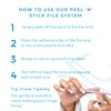 Tammy Taylor Natural Nail Art Files | Peel 'N' Stick Disposable Zebra 180 Grit Nail File with Professional Emery Boards | Gel Polish, Nail Lacquer, Fingernail and Toenail Care | 10 Pack