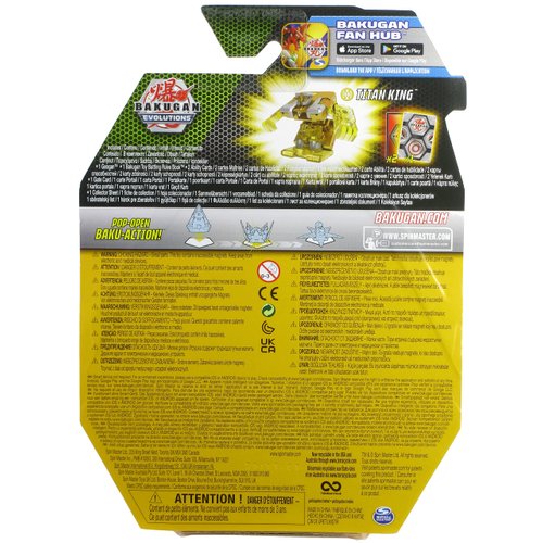 Bakugan Evolutions 2022 Aurelus Titan King Geogan Collectible Action Figure and Trading Cards