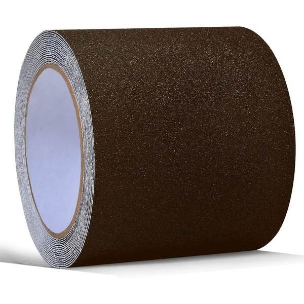 16.4ft X 4 Inch Non Slip Safety Grip Tape for Stairs Steps Non Skid Tread High Traction Friction/Strong Grip Abrasive Adhesive Hazard Caution Tape(4" Width, Brown)…