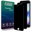 KAREEN [2-Pack Privacy Screen Protector For iPhone SE 3, SE 2022, iPhone SE 2, SE 2020 Tempered Glass, Bubble Free, 9H Hardness, Easy to Install, Case Friendly