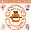 Chuya Baby Teething Toys Baby Teether for Babies 0-24 Months Carrot Hand Teethers Teething Relief Sore Gums Baby Toys for Infants