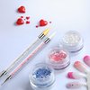 Vikerer 2 Pack Rhinestone Picker, Diamond Painting Dotting Pen Dual-end Rhinestones Pickup Tool for Nail Gems Flatback Swarovski Crystal Nail Art DIY Decoration Tool with 2 Extra Tips