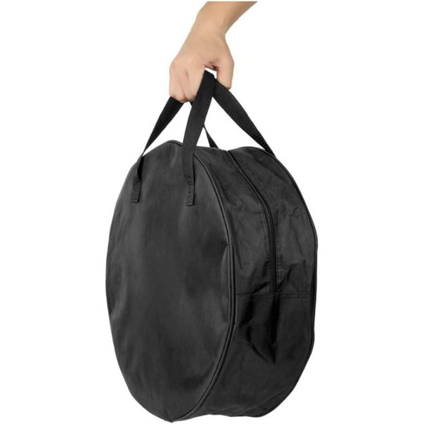 INLETTER Round Cable Organizer Bag - Heavy Duty Water Resistant Cable Management Storage Bag - Perfect for Jumper Cables, RV Sewer Pipe, EV Charging Cord Storage, Camper and Garden Hoses