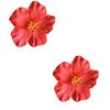 Xinjincang 2Pcs Red Hawaiian Flower Hair Clip for Women Girls Fashion Bohemian Flowers Hair Accessory for Dancer Bridal Wedding Beach Party Hair Clip Clips and Barrettes Hair Care Hair Accessories