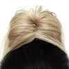 YOLANFAIRY Messy Bun Hair Piece Claw Clip in Hair Buns Hair Piece for Women Straight Short High Ponytail Extension Tousled Updo Faux Hair Bun Scrunchies for Girls (Dirty Blonde Mix Blonde)