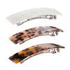 Jayongnee clip Tortoise Shell Hair Barrettes for Women Ladies,Elegant French Design Barrettes Tortoise Shell Automatic Hair Clip for Medium and Thick Hair, barrettes for thick hair