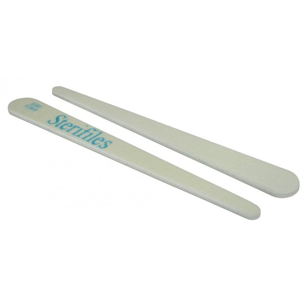 Sterifiles 80/80 (White Center) - Tapered Nail File 12 Pack