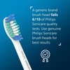 Philips Sonicare Genuine Simply Clean Replacement Toothbrush Heads, 2 Brush Heads, White, HX6012/04