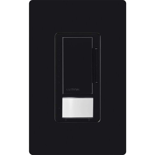 Lutron Maestro LED+ Motion Sensor/Dimmer Switch | 150W LED | Single Pole/Multi-Location | MSCL-OP153M-BL | Black