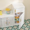 Keldoner Wooden Dollhouse Furniture 1 12 Scale, Doll House Furniture Toys for Dollhouse Kitchen Incl Cabinets Kitchen Island Refrigerator Stand Nixer, Miniture House Furniture and Accessories
