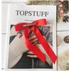 TOPSTUFF 3PCS Hair Bows for Women,Hair Bows for Girls,Hair Ribbons with Metal Clips for Teens,Hair Accessories Bow Clip for Women, Bow Knot Barrettes for Hair Ribbon Bows for Girls,(Black White Red)