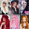 Colorful Queen 613 Blonde Wig 26 Inch Long Wavy Blonde Wigs for Women Curly Wavy Wig Middle Part Synthetic Lace Wigs for Daily Party Use Cosplay Wigs
