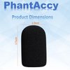PhantAccy Pop Filter/Windscreen for Audio-Technica AT-2020 AT-2035 AT-2050 ATR2500 ATR2500X AT-4040 Microphones, Foam Mic Cover for Filtering Plosives and Hissing Noise (Foam-Black)