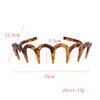 Suoirblss 3 Pcs Women and Men Fashion Zig Zag Shark Tooth Hair Comb Headwear Resin U-type Hard Headbands High-grade Hairband Hair Accessory