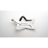 Generic 2 silver metal star snap hair clip barrettes