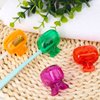 Eaezerav 4 Pack Toothbrush Covers Caps, Toothbrush Protector Toothbrush Coverings Clips Portable Plastic Toothbrush Head Case for Travel, Business, Camping, School, Home