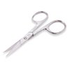 ZIZZLON Nail Scissors Curved Micro Serrated Stainless Steel Eyebrow Scissors for Eyelash, Mustache, Beard, Nose Hair, Toenail – Pedicure, Manicure Scissors for Men and Women