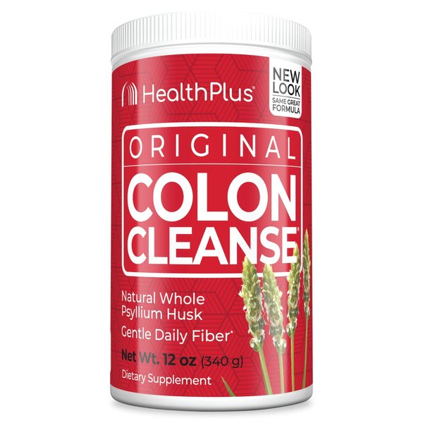 Health Plus Colon Cleanse Powder, Natural Flavor 12 oz (Pack of 2)