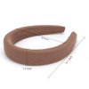 ACO-UINT 5 Pack Headbands for Women, Sponge Headbands Padded Headbands with Soft Fabric Plain Head Bands for Women's Hair, Fashion headbands Thick Headbands for Girls Hair Accessories for Women