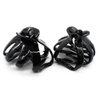 AUEAR, Octopus Clip Jaw Hair Claw Spider Hair Claw Clips Hairpins for Thick Hair (Black, 4 Pack, 3.15"x2.75")