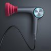 Collapsible Hair Diffuser Attachment for Hair Dryers, Portable Silicone Diffuser for Curly Hair, Universal Fit 1.57-1.99 Inch Nozzle, Ideal for Travel, Salon, and Home Use (Rose Red)