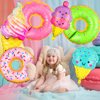Ice Cream Balloons, 12 PCS Huge 30 Inch Donut Balloons, Ice Cream Party Decorations, Mylar Candy Balloons for Ice Cream Decorations, Donut Balloon for Donut Party Themed Party Supplies
