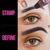 iMethod Eyebrow Stamp and Eyebrow Stencil Kit - Eyebrow Stamp and Shaping Kit for Perfect Brow, Eye Brow Shaping Kit, Long-lasting, Dark Brown