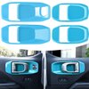 LAIKOU 21PCS Full Set Interior Decoration Trim Kit fit for Jeep Wrangler JL JLU 2018-2023 & Gladiator JT | Air Conditioning Vent Door Handle Speaker Light Headlight Switch Cover (Baby Blue)