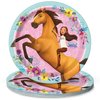 Unique Round Dinner Paper Plates - 9", Spirit Riding Free, 8 Pcs