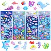 3d Puffy Stickers For Kids Toddler Foam Reusable Shark Fish Turtle Dolphin Whale Ocean Sea Creatures Animals Bubble Sticker For Boys Girls Reward Party Favors Holiday Decoration Arts Crafts(4 Sheets)