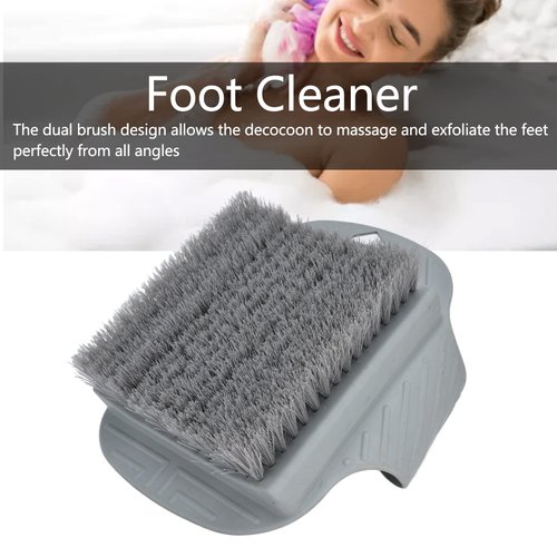 Lazy Foot Scrubbing Brush, Shower Foot Scrubber Feet Cleaner Washer Brush Foot Dead Skin Callus Remover with Nonslip Suction Cups