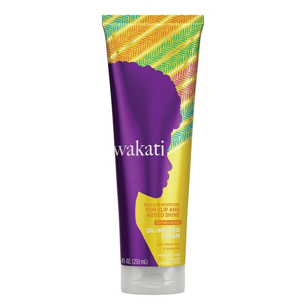 Wakati Oil-Infused Hair Cream, Moisturizing Cream, Natural Hair Moisturizer, Deep Conditioner for Dry, Damaged Hair, Sulfate Free, Paraben Free, 8.45 Oz
