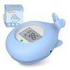 Baby Bath Tub Thermometer for Infant, Bathtub Water Temperature Room Thermometer, Safety Floating Bathing Toy, Newborn Essentials, Gifts for Moms Infant - New Upgraded Waterproof