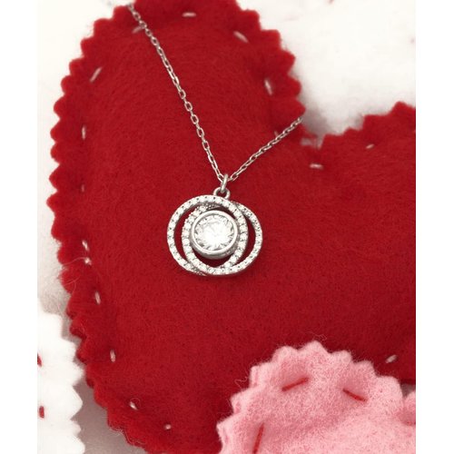 Reusable Wife Double Crystal Circle Necklace, I married my best friend and I, Gifts For Wife, Present From Husband, For Wife, Gift ideas for her, Gift ideas for him, Gift ideas for mom, Gift ideas for