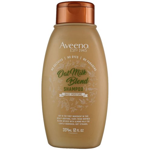 Aveeno Shampoo Oat Milk Blend 12 Ounce (Moisture) (354ml) (2 Pack)