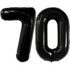 KatchOn, Giant Black 70 Balloon Numbers - 40 Inch | 70th Birthday Balloons, 70th Birthday Decorations | Black 70th Birthday Party Decorations | 70 Balloons Numbers, 70 Birthday Decorations