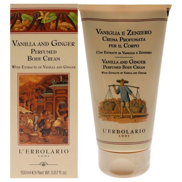LErbolario Vanilla and Ginger Perfumed Body Cream For Unisex 5.07 oz Body Cream