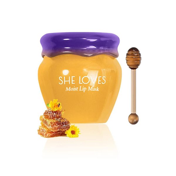 Honey Lip Mask, Lip Masks for Dry Lips, Day and Night Repair The Lip Color Fade Lip Lines Hydrating Prevention Dry and Crack Lipstick Raincoat, Sleeping Lip Mask (honey for day use)
