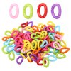 Plastic Chain Links for Birds Bird Toys Parrots cage Silly Toy Supplies Material Conures Rings Hooks Hard Parrot c Clip Planet Pleasures Chains Color Rainbow Caged Clips