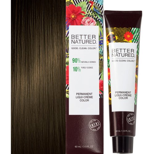Better Natured Permanent 5A Light Ash Brown Hair Color Dye - Naturally-derived, Vegan & 100% Gray Coverage that Lasts up to 8 Weeks