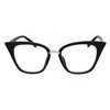 BEISON Blue Light Blocking Glasses, Women Cat Eye Computer Glasses Anti Glare Anti Eyestrain Blue Light Blocker Eyewear (Black, Non-prescription Clear Lens)