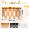 Molain 9 Pcs French Hair Side Comb, 14 Teeth Plastic Hair Combs French Twist Side Combs Vintage Fine Hair Clips Pins French Side Hair Comb Hair Styling Comb for Women Girls Bridal Wedding