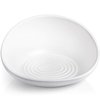 CatGuru Cat Food Bowl, Ceramic Cat Bowls, No Spill Cat Bowl, Whisker Stress Free Cat Food Bowls, Non Skid Cat Bowls for Food and Water, Includes Silicone Non-Slip Mat (High-Low, White)