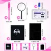 BTFO 50pcs Detective Party Favors, Invisible Ink Light Pens Notebooks Magnifiers Kid Detective Game Kit Spy Toys Escape Room Gear Party Favors Detective Themed Party Decorations Birthday Gift