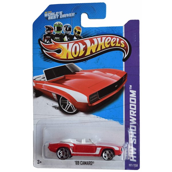 Hot Wheels '69 Camaro, HW Showroom 197/250 [red/White]